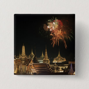Emerald Palace during comermoration of King 15 Cm Square Badge