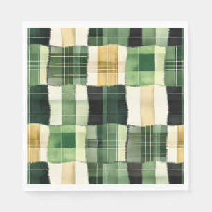 Emerald Patchwork Plaid Napkin