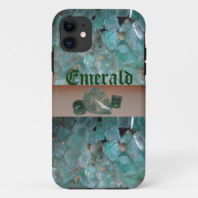 Emerald Pattern iPhone Case (Back)