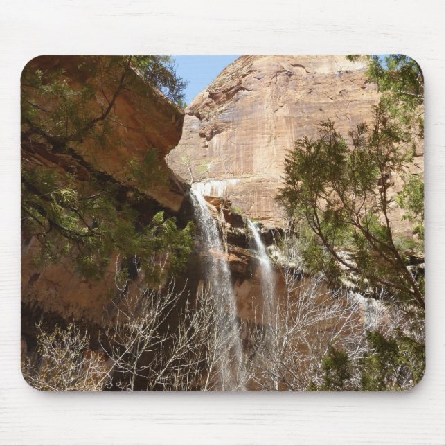 Emerald Pool Falls I from Zion National Park Mouse Mat (Front)