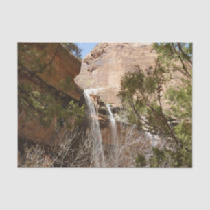 Emerald Pool Falls I from Zion National Park Tissue Paper