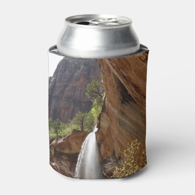 Emerald Pool Falls III from Zion National Park Can Cooler (Can Front)