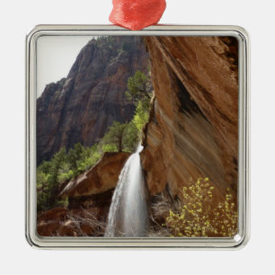 Emerald Pool Falls III from Zion National Park Metal Tree Decoration