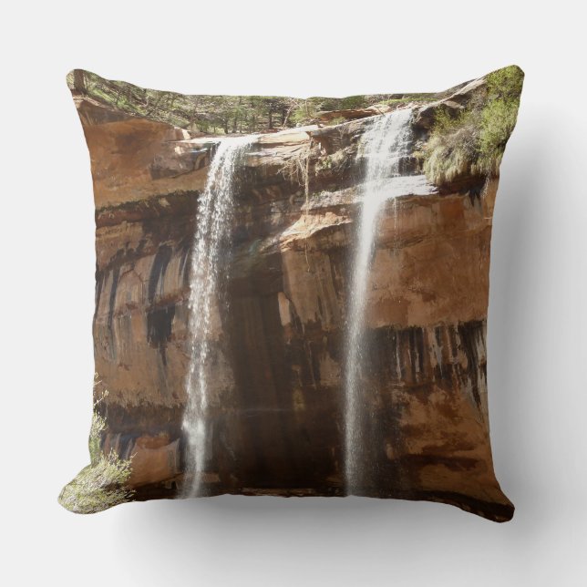 Emerald Pool Falls IV from Zion National Park Cushion (Front)