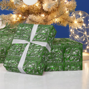 Emerald Rimple Elegance Wrapping Paper