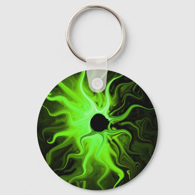 Emerald Ring of Fire keychain (Front)