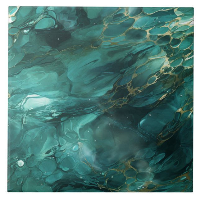 Emerald River, Hyper Realistic, Seamless Tile (Front)