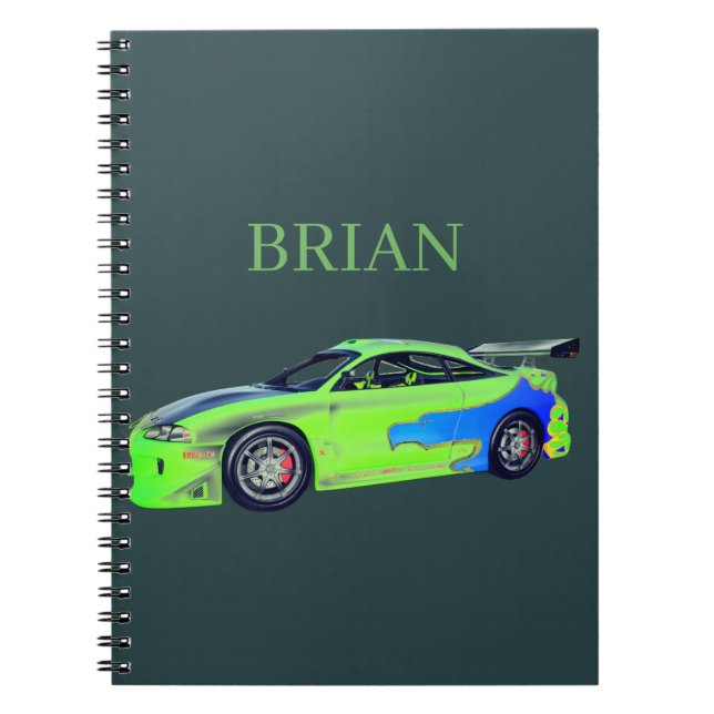 Emerald Roadrunner of the Verdant Horizon Notebook (Front)