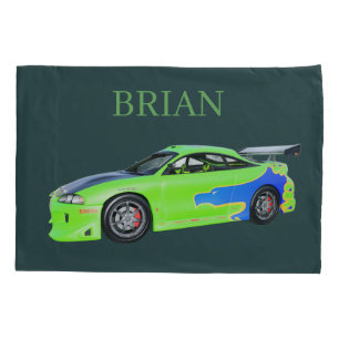 Emerald Roadrunner of the Verdant Horizon Pillowcase