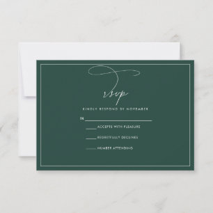 Emerald RSVP  Card