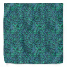 Emerald Scale Pattern Bandanna