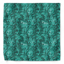 Emerald Scale Pattern Bandanna