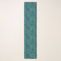 Emerald Scale Pattern Scarf