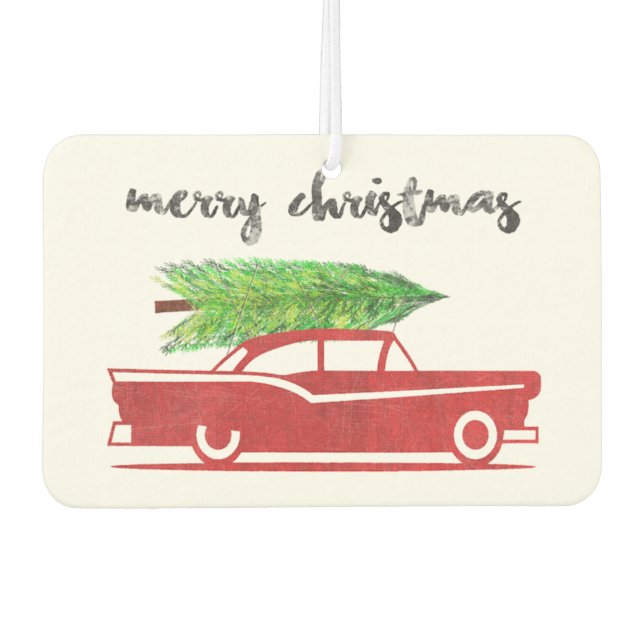 Emerald Sea Car Fresher - Christmas Car Air Freshener (Front)