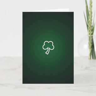 Emerald Shamrock Fortune Card