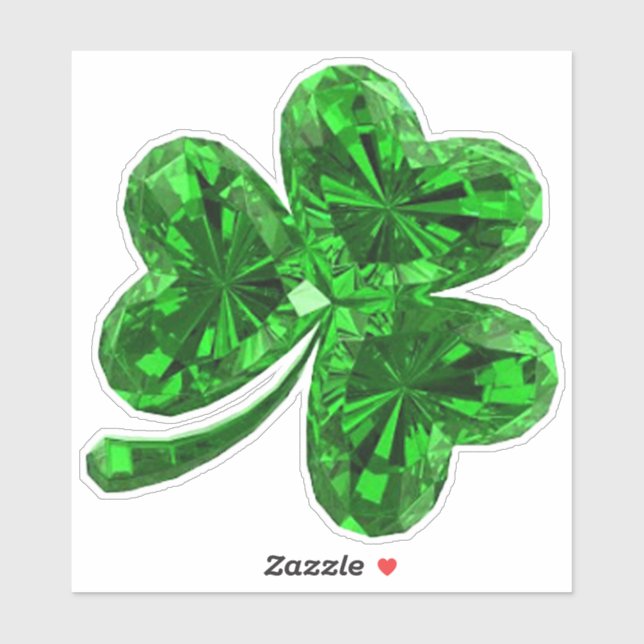 Emerald Shamrock Sticker (Sheet)