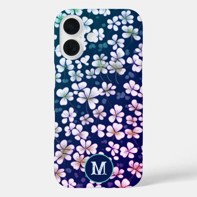 Emerald Shamrock Tapestry: Dark Green Delight Case-Mate iPhone Case (Back)