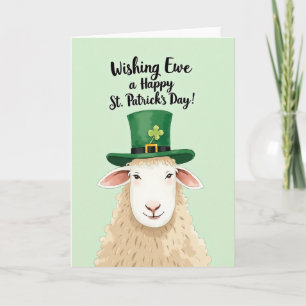 Emerald Sheep Holiday Card