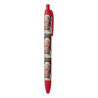 Emerald Simple Cute Santa Girl Black Ink Pen