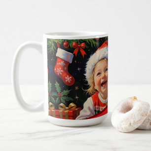 Emerald Smiple Cute Santa Coffee Mug