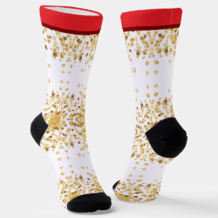 Emerald Smiple Cute Santa Socks