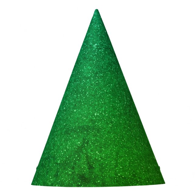 Emerald Spark Party Hat - Customisable & Elegant (Front)