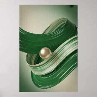 Emerald Spiral Poster