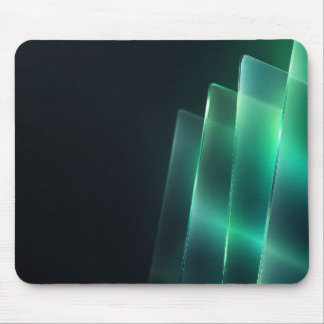 Emerald Teal Frosted Glass Abstract Mouse Pad