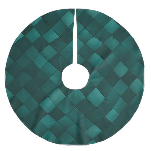 Emerald Tile Pattern – Modern Luxury Brushed Polyester Tree Skirt