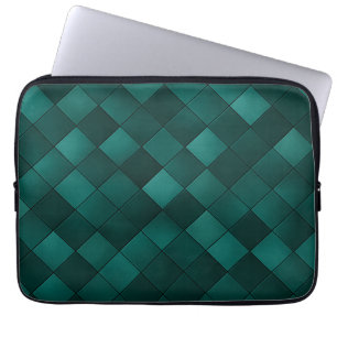 Emerald Tile Pattern – Modern Luxury Laptop Sleeve