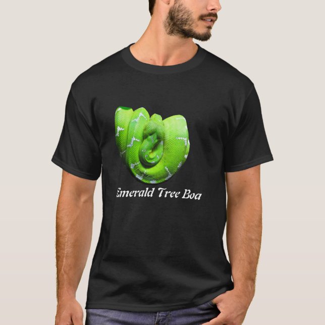 Emerald Tree Boa Basic Dark T-Shirt (Front)