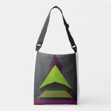 Emerald Triangle Tote: Stylish Geometry in Green"?