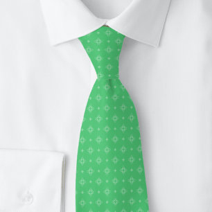 Emerald Tribal Motif Tie