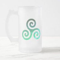 Emerald Triskele Ancient Celtic Symbol