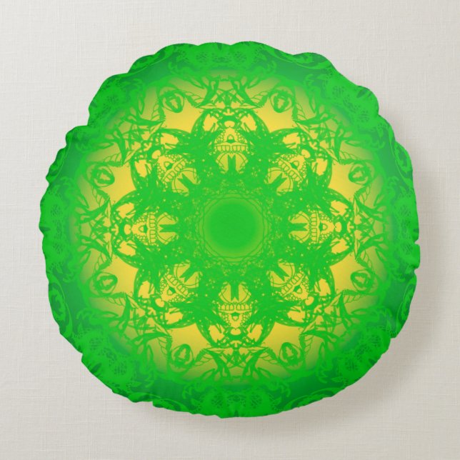 Emerald Vitality Round Cushion (Front)