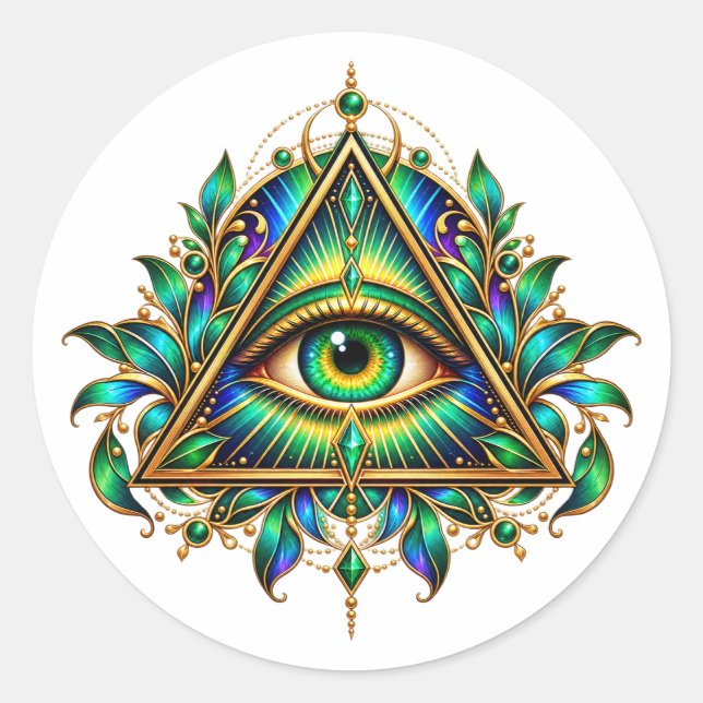 Emerald Watcher Sticker (Front)