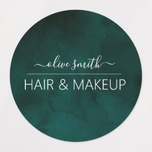 Emerald watercolor Monogram Name