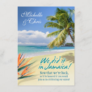 Emerald Waters Reception Card (Jamaica)