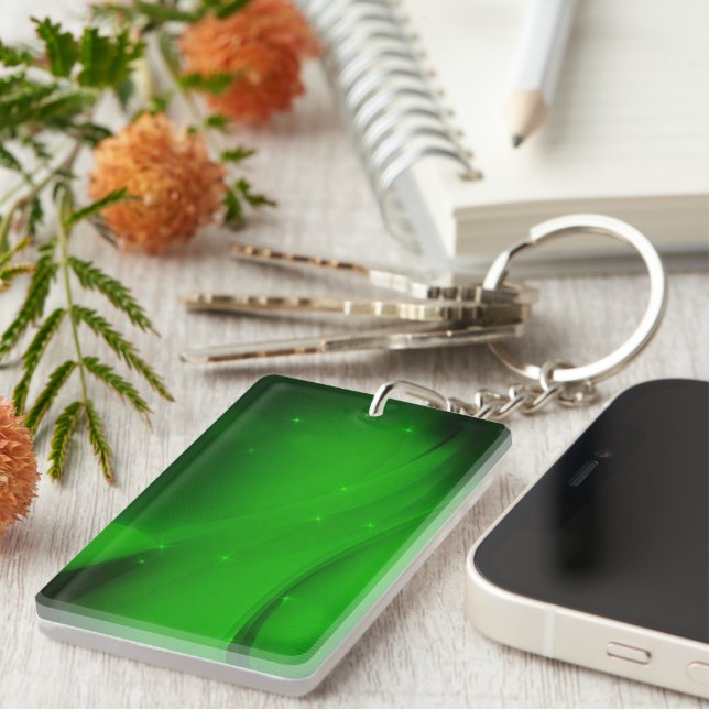 Emerald  Wave Key Ring (Front Right)