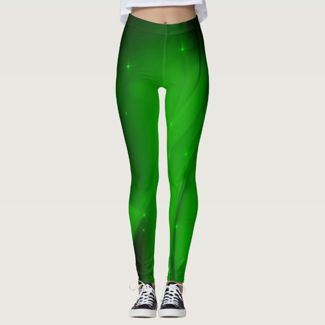 Emerald Wave Leggings (Front)