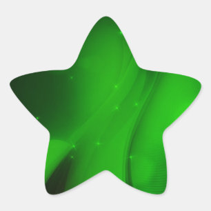 Emerald Wave Star Sticker