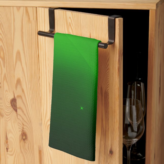 Emerald Wave Tea Towel (Thirds Fold)