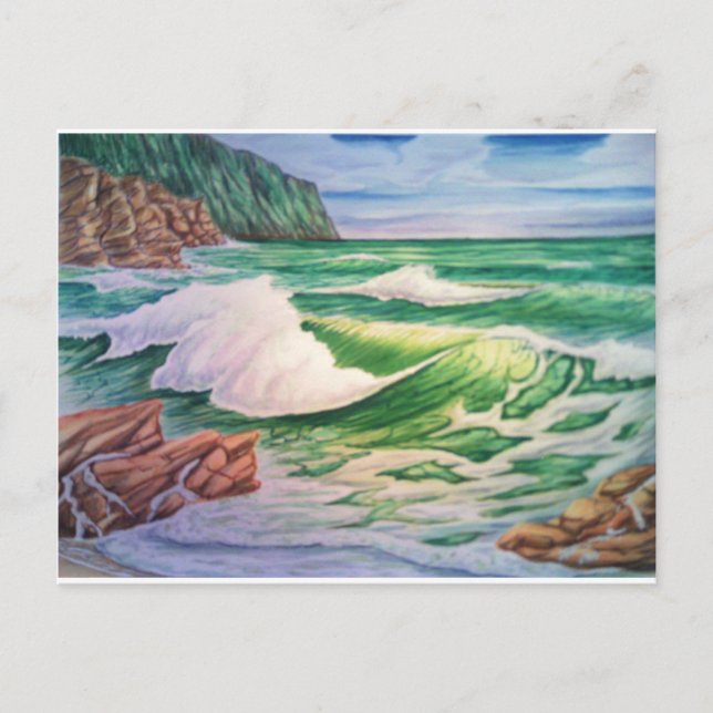 emerald waves postcard (Front)