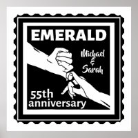 Emerald wedding anniversary 55 years