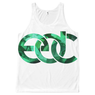 Emerald/white EDM All-Over Print Tank Top