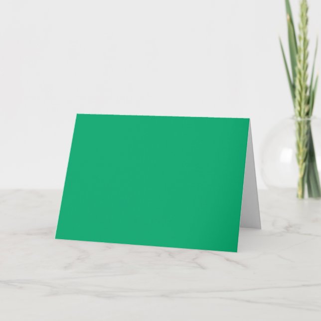 Emerald & White Folded Program – Customisable Programme (Front)