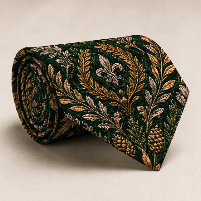 Emerald Winter Baroque Luxury Wedding Tie (Creator Uploaded)