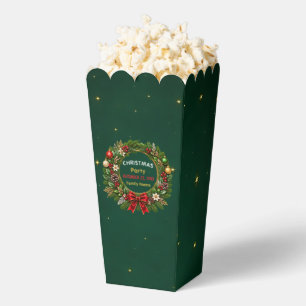 Emerald Wreath Christmas Party  Favour Box