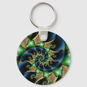 emeralds_on_satin key ring