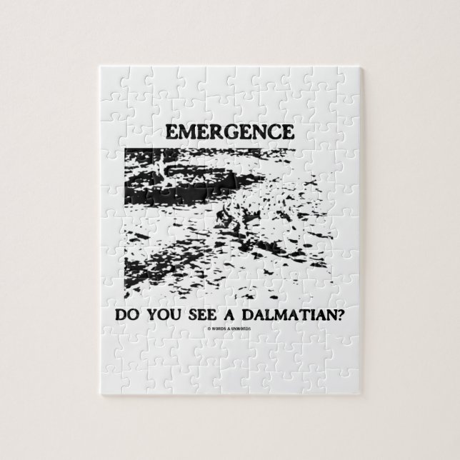 Emergence Do You See A Dalmatian? Optical Illusion Jigsaw Puzzle (Vertical)